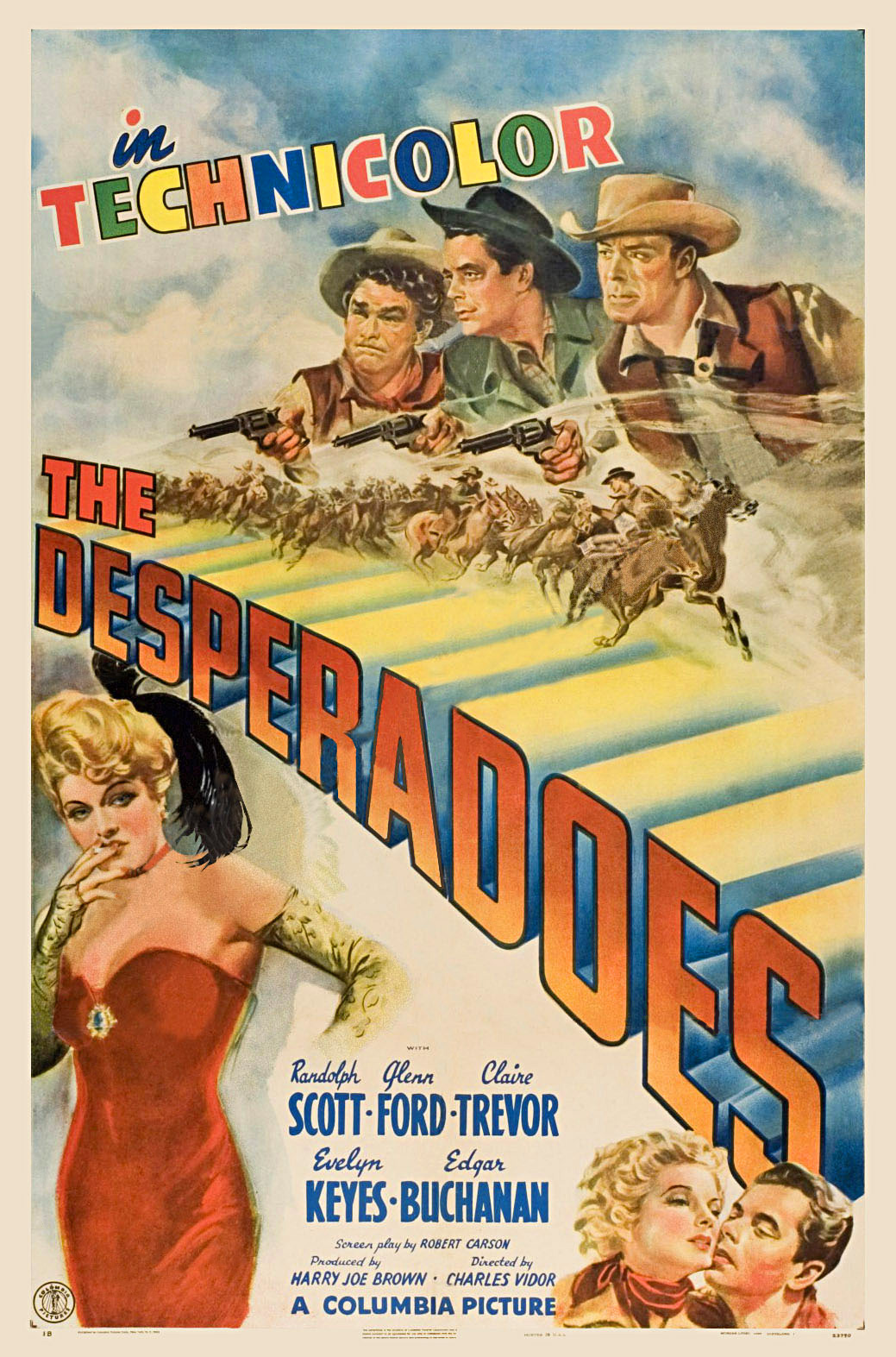 ดูหนังออนไลน์ฟรี The Desperadoes (1943) เดอะ เดซเพอะเรโด